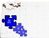 Заготовка-пазл под сублимацию А3, 252 элемента