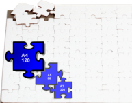 Заготовка-пазл под сублимацию А4, 120 элементов