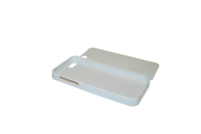 Чехол для iPhone 4/4S (мягкий, с вставкой, белый)