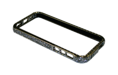 Чехол-бампер для iPhone 5/5S с прозрачными стразами